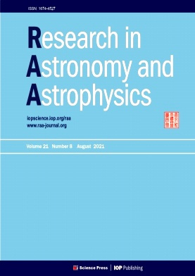 Research in Astronomy and Astrophysics雜志封面